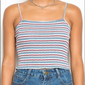 Brandy Melville “Faye” Striped Tank